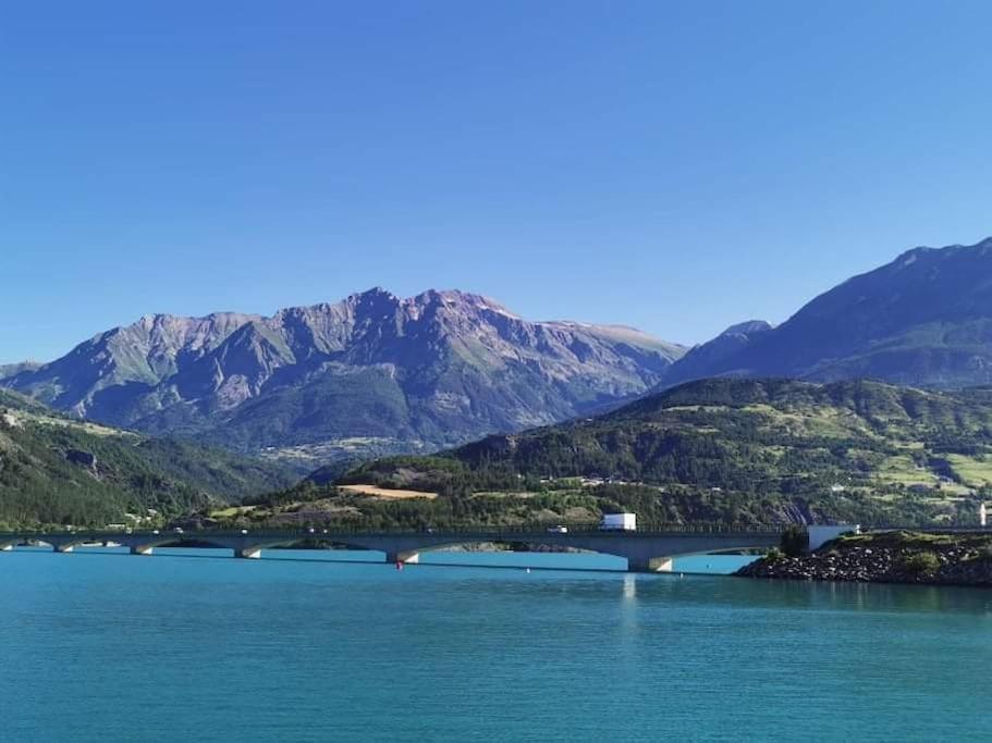 Duplex Cocooning Avec Vue Lac Et Montagnes Savines Ngoại thất bức ảnh